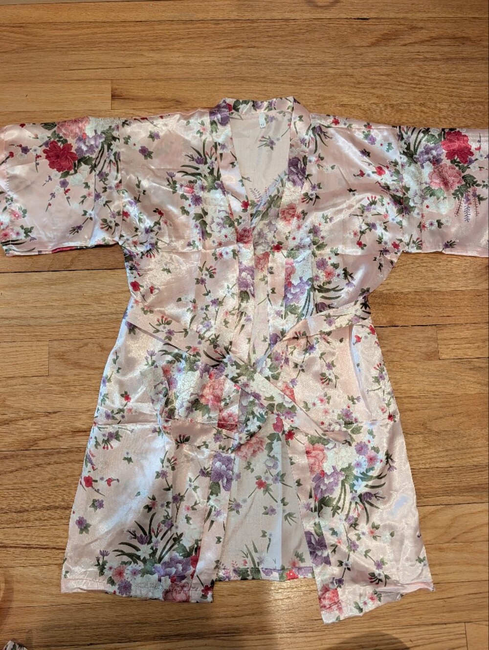 Girls Floral Satin Kimono Robe (2 Available)